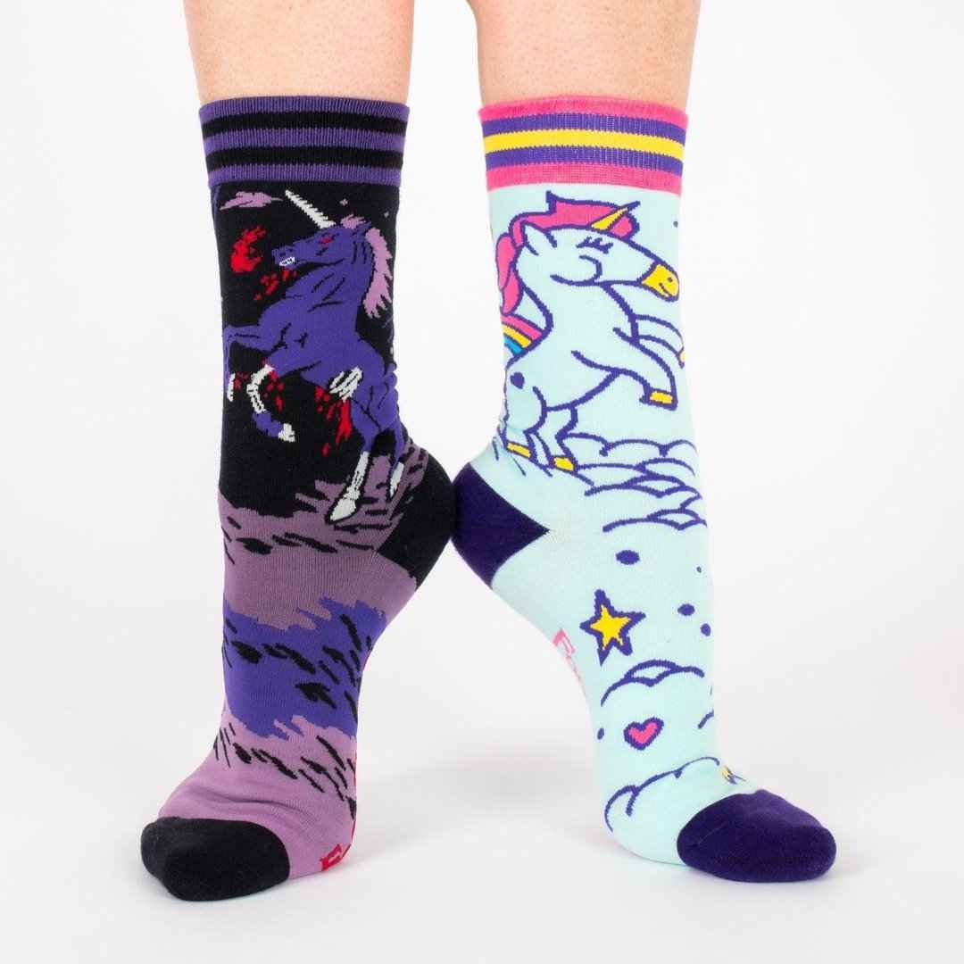 Cute Unicorn Crew Socks - Damned Threads